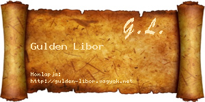 Gulden Libor névjegykártya